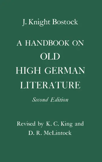 Cover of Handbook on Old High German Literature