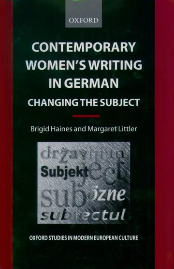 Cover of Contemporary Women's Writing in German