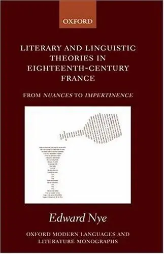 Cover of Literary and Linguistic Theories in Eighteenth-Century France