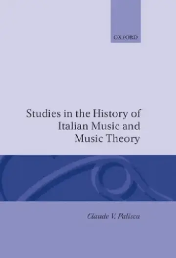 Cover of Studies in the History of Italian Music and Music Theory