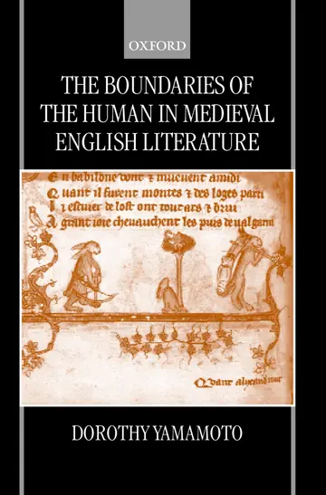 Cover of The Boundaries of the Human in Medieval English Literature