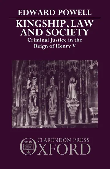 Cover of Kingship, Law, and Society
