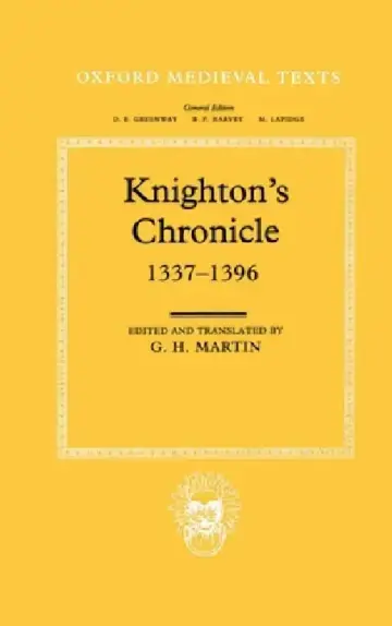 Cover of Knighton's Chronicle 1337-1396
