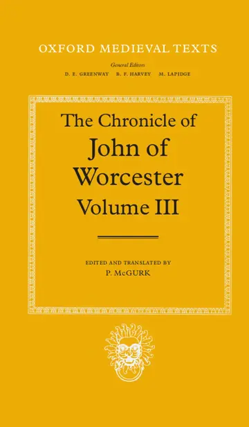 Cover of The Chronicle of John of Worcester