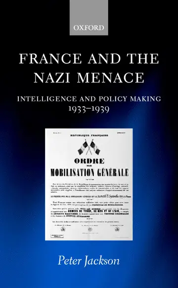 Cover of France and the Nazi Menace