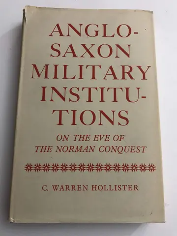 Cover of Anglo-Saxon Military Institutions