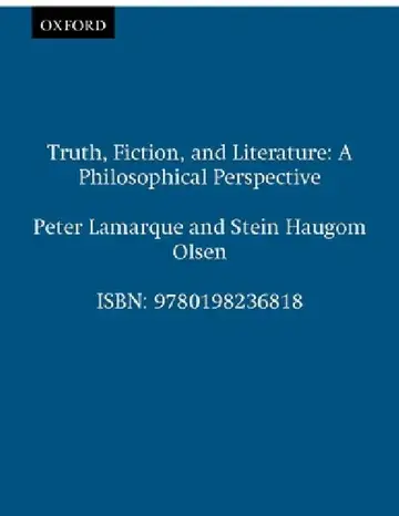 Cover of Truth, Fiction, and Literature
