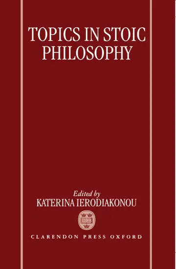 Cover of Topics in Stoic Philosophy