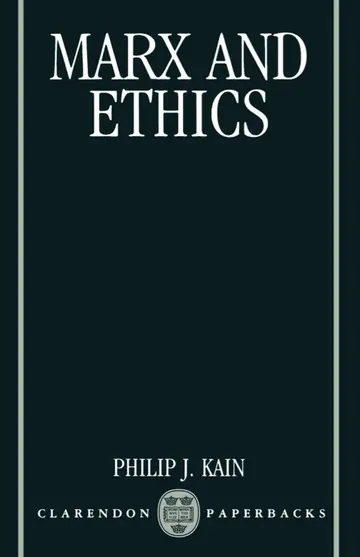 Cover of Marx and Ethics