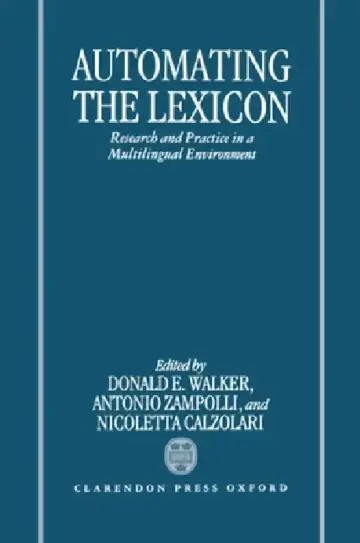 Cover of Automating the Lexicon