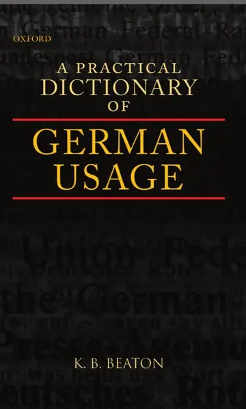Cover of A Practical Dictionary of German Usage