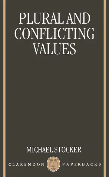 Cover of Plural and Conflicting Values