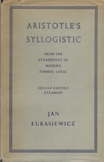 Cover of Aristotle's Syllogistic
