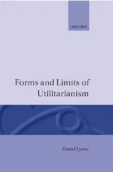 Cover of Forms and Limits of Utilitarianism