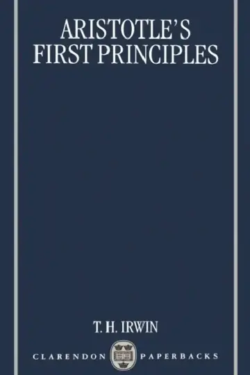 Cover of Aristotle's First Principles