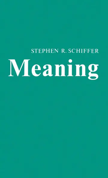 Cover of Meaning