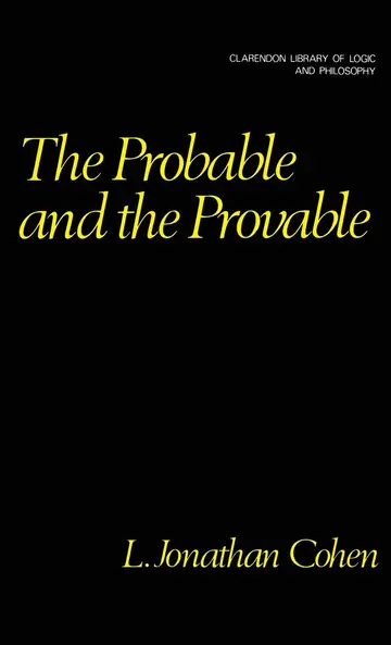 Cover of The Probable and the Provable