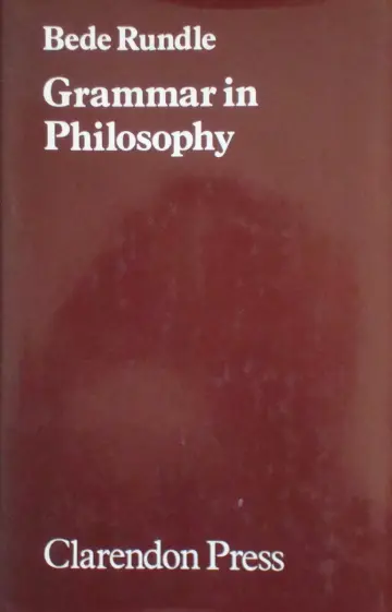 Cover of Grammar in Philosophy