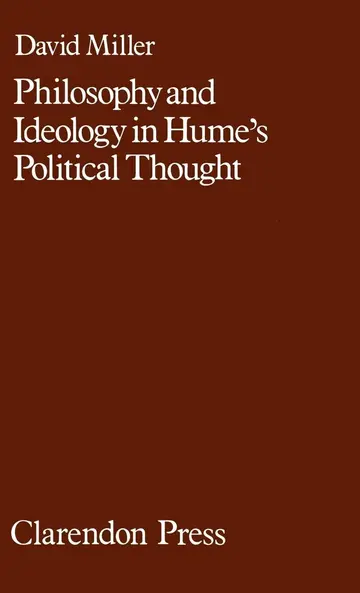 Cover of Philosophy and Ideology in Hume's Political Thought