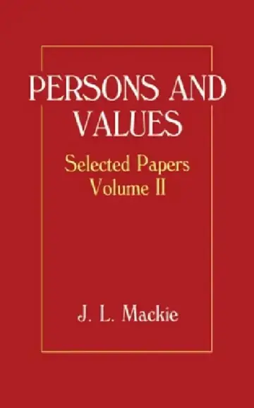 Cover of Persons and Values