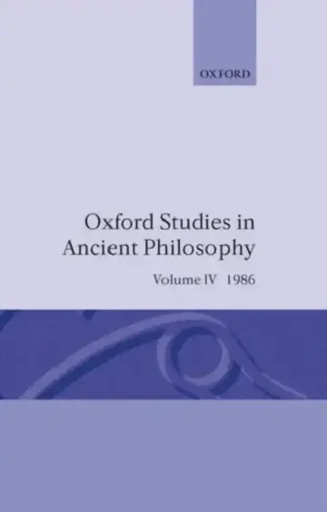 Cover of Oxford Studies in Ancient Philosophy