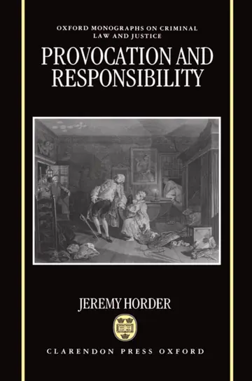Cover of Provocation and Responsibility
