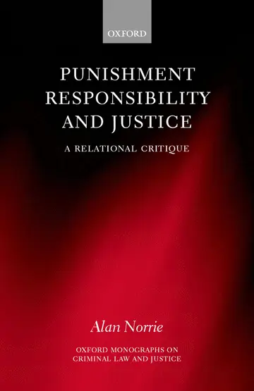Cover of Punishment, Responsibility, and Justice