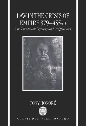 Cover of Law in the Crisis of Empire 379-455 Ad
