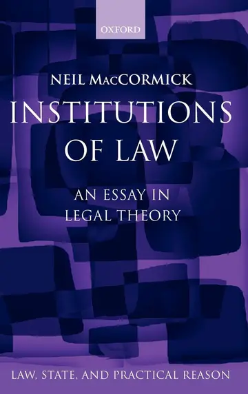Cover of Institutions of Law