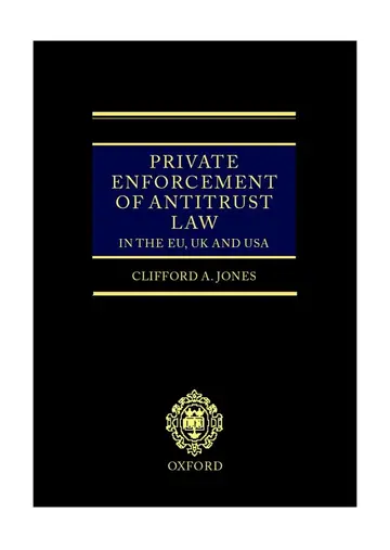 Cover of Private Enforcement of Antitrust Law in the EU, UK and USA