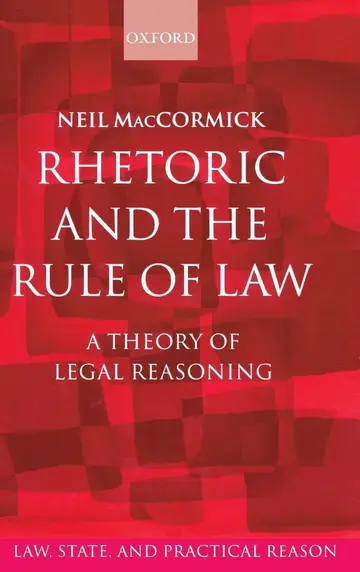 Cover of Rhetoric and the Rule of Law