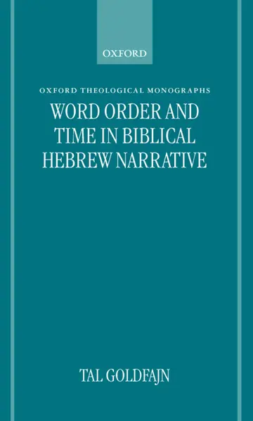 Cover of Word Order and Time in Biblical Hebrew Narrative