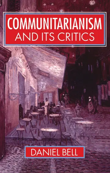 Cover of Communitarianism and Its Critics