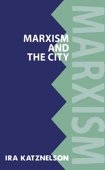 Cover of Marxism and the City