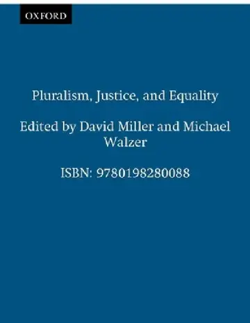 Cover of Pluralism, Justice, and Equality