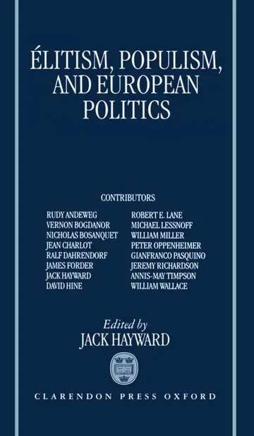 Cover of Elitism, Populism, and European Politics