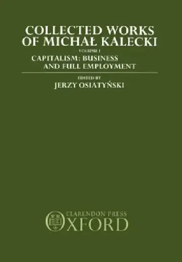 Cover of Collected Works of Michal Kalecki