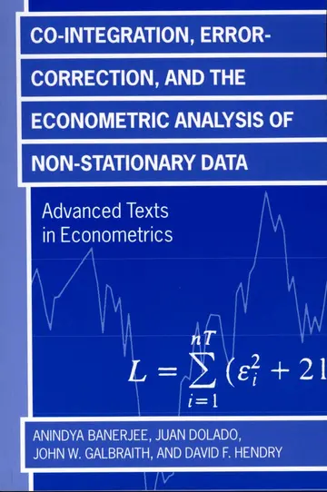 Cover of Co-Integration, Error Correction, and the Econometric Analysis of Non-Stationary Data
