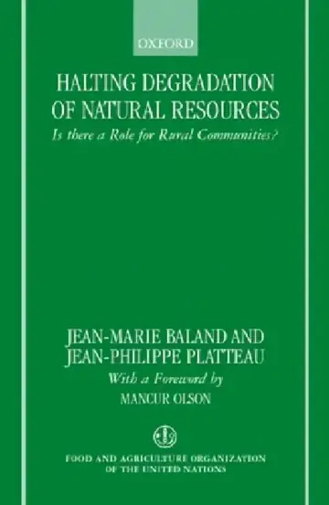 Cover of Halting Degradation of Natural Resources