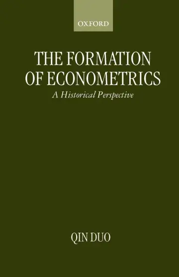 Cover of The Formation of Econometrics
