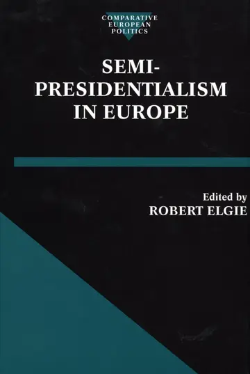 Cover of Semi-Presidentialism in Europe