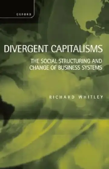 Cover of Divergent Capitalisms - The Social Structuring and Change of Business Systems