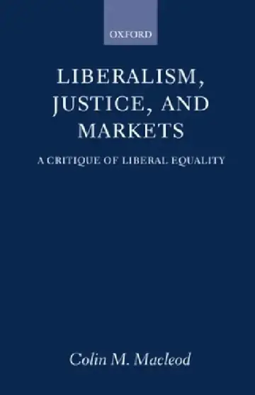 Cover of Liberalism, Justice, and Markets