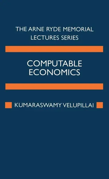 Cover of Computable Economics