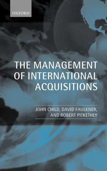 Cover of The Management of International Acquisitions