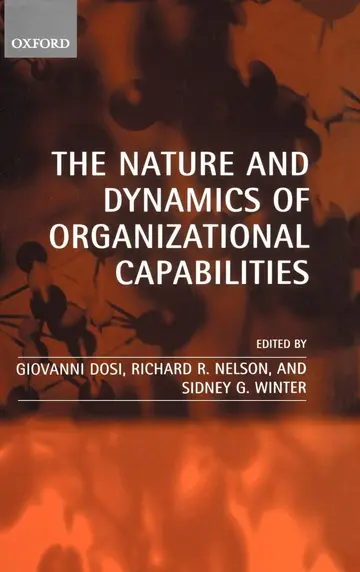 Cover of The Nature and Dynamics of Organizational Capabilities