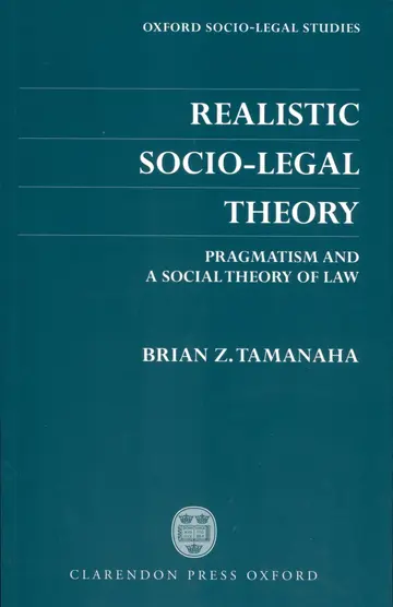 Cover of Realistic Socio-Legal Theory