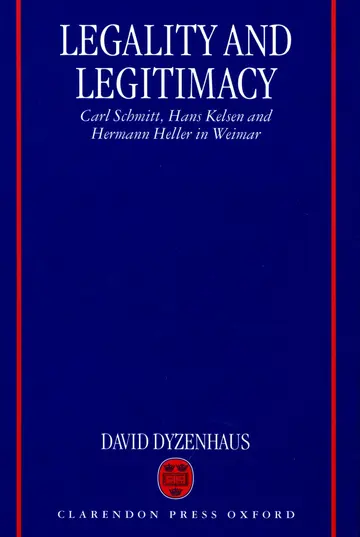 Cover of Legality and Legitimacy