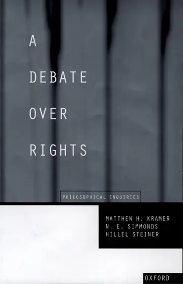 Cover of A Debate over Rights