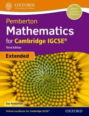 Cover of Cie Pemberton Igcse Extended Mathematics 3rd Edition Book